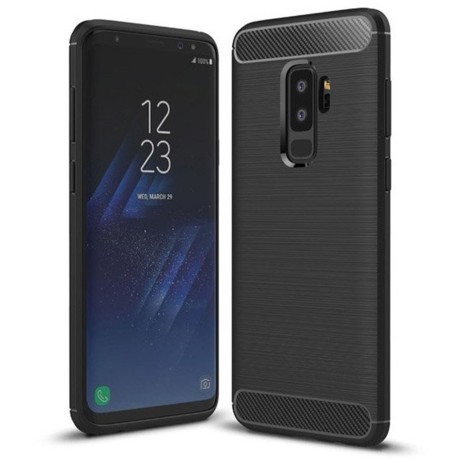 Калъф-Techsuit - Carbon Silicone - Samsung Galaxy S9 Plus - Black
