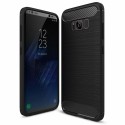 Калъф-Techsuit - Carbon Silicone - Samsung Galaxy S8 Plus - Black