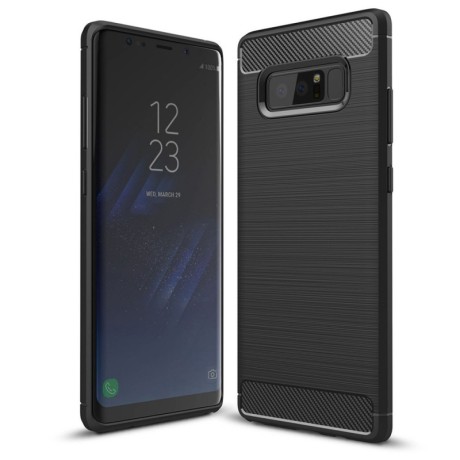 Калъф-Techsuit - Carbon Silicone - Samsung Galaxy Note 8 - Black