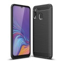 Калъф-Techsuit - Carbon Silicone - Samsung Galaxy A40 - Black