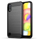 Калъф-Techsuit - Carbon Silicone - Samsung Galaxy A01 - Black
