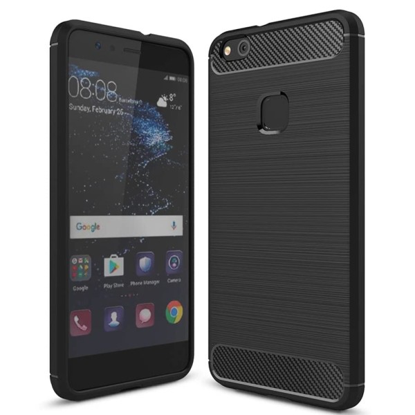 Калъф-Techsuit - Carbon Silicone - Huawei P10 Lite - Black