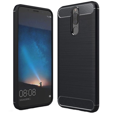 Калъф-Techsuit - Carbon Silicone - Huawei Mate 10 Lite - Black