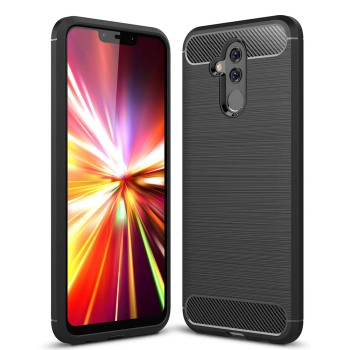 Калъф-Techsuit - Carbon Silicone - Huawei Mate 20 lite - Black