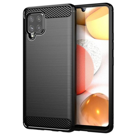 Калъф-TechSuit - Carbon Silicone - Samsung Galaxy A42 5G - Black