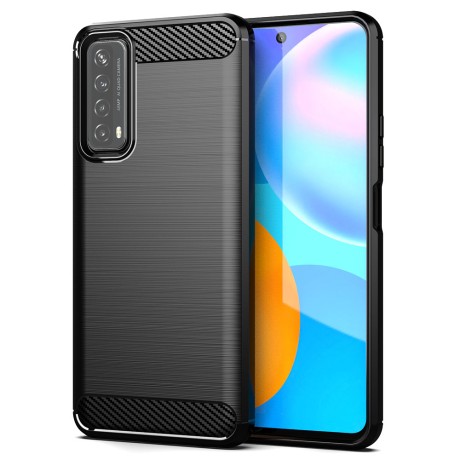 Калъф-Techsuit - Carbon Silicone - Huawei P Smart 2021 - Black
