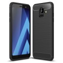Калъф-Techsuit - Carbon Silicone - Samsung Galaxy A6 2018 - Black