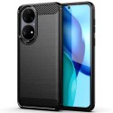 Калъф-Techsuit - Carbon Silicone - Huawei P50 - Black