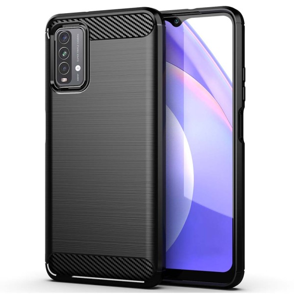 Калъф-Techsuit - Carbon Silicone - Xiaomi Redmi 9T / Redmi 9 Power - Black