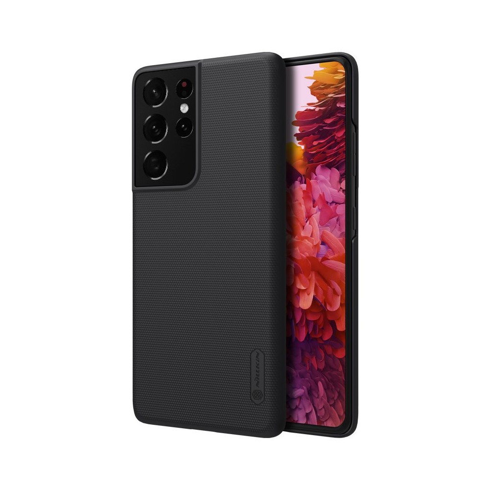 Калъф Nillkin Super Frosted Shield Case + kickstand за Samsung Galaxy S21 Ultra 5G black