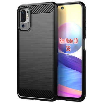 Калъф-Techsuit - Carbon Silicone - Xiaomi Redmi Note 10 5G / Poco M3 Pro 5G - Black