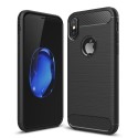 Калъф-Techsuit - Carbon Silicone - iPhone X / XS - Black
