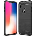 Калъф-Techsuit - Carbon Silicone - iPhone XS Max - Black