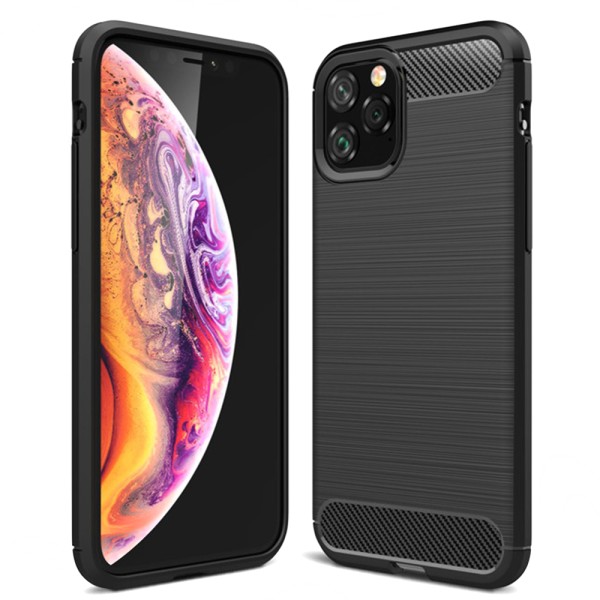 Калъф-Techsuit - Carbon Silicone - iPhone 12 Pro Max - Black