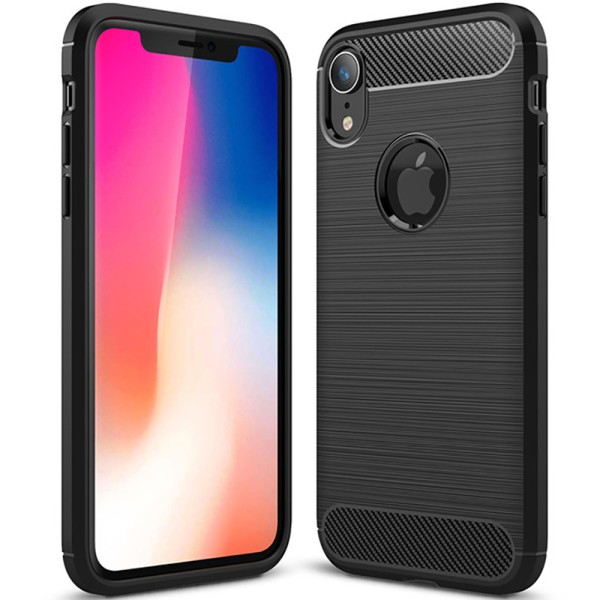 Калъф-Techsuit - Carbon Silicone - iPhone XR - Black