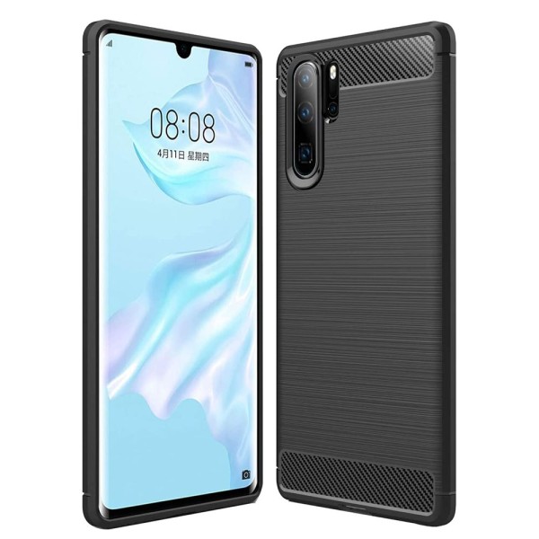 Калъф-Techsuit - Carbon Silicone - Huawei P30 Pro / P30 Pro New Edition - Black