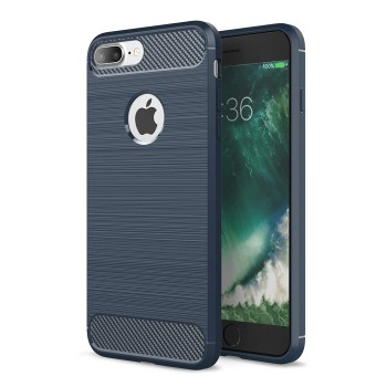 Калъф-Techsuit - Carbon Silicone - iPhone 8 Plus - Blue