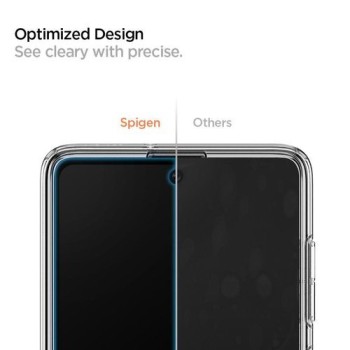 Стъклен протектор SPIGEN Glass FC за Samsung Galaxy A71, Черен