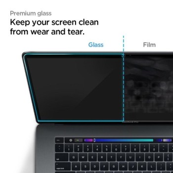 Стъклен протектор SPIGEN Glass FC за Apple Macbook Pro 16 2019-2020, Черен