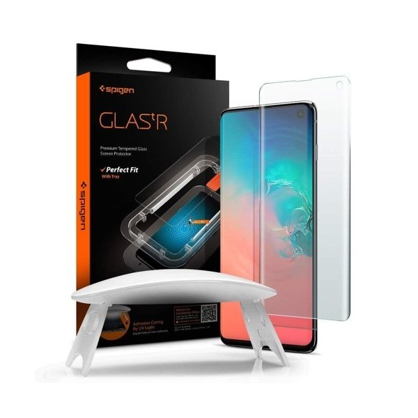 Стъклен протектор SPIGEN Glass TR Platinum за Samsung Galaxy S10