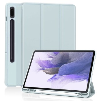 Калъф -Techsuit - Flex Trifold (with Pencil Holder) - Samsung Galaxy Tab S7 FE - Sky Blue