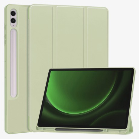 Калъф -Techsuit - Flex Trifold (with Pencil Holder) - Samsung Galaxy Tab S9 FE Plus - Matcha Green