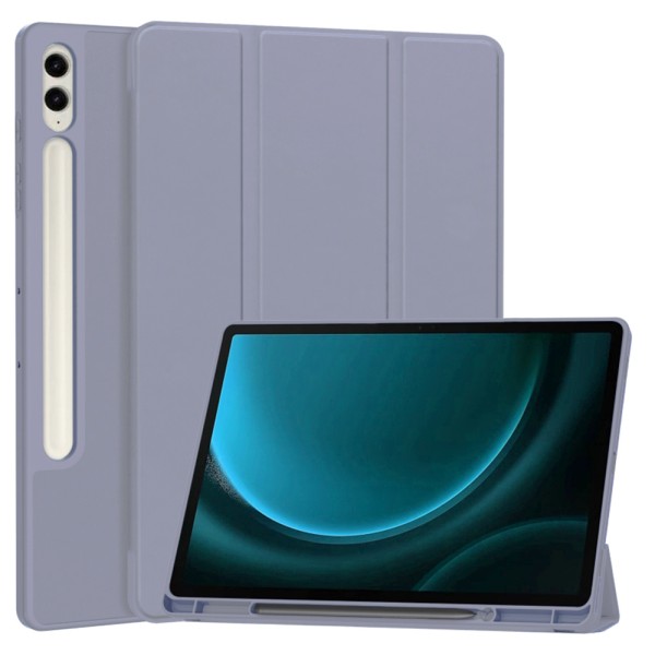 Калъф -Techsuit - Flex Trifold (with Pencil Holder) - Samsung Galaxy Tab S9 FE Plus - Purple