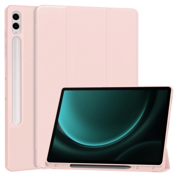 Калъф -Techsuit - Flex Trifold (with Pencil Holder) - Samsung Galaxy Tab S9 FE Plus - Pink