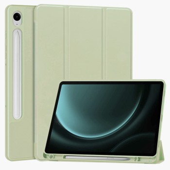 Калъф -Techsuit - Flex Trifold (with Pencil Holder) - Samsung Galaxy Tab S9 FE - Matcha Green