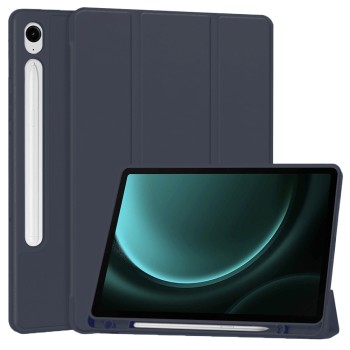 Калъф -Techsuit - Flex Trifold (with Pencil Holder) - Samsung Galaxy Tab S9 FE - Dark Blue
