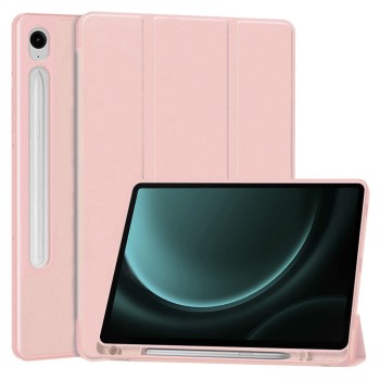 Калъф -Techsuit - Flex Trifold (with Pencil Holder) - Samsung Galaxy Tab S9 FE - Pink
