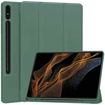 Калъф -Techsuit - Flex Trifold (with Pencil Holder) - Samsung Galaxy Tab S8 Ultra - Green