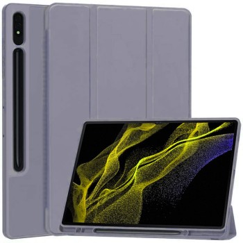 Калъф -Techsuit - Flex Trifold (with Pencil Holder) - Samsung Galaxy Tab S8 Ultra - Purple