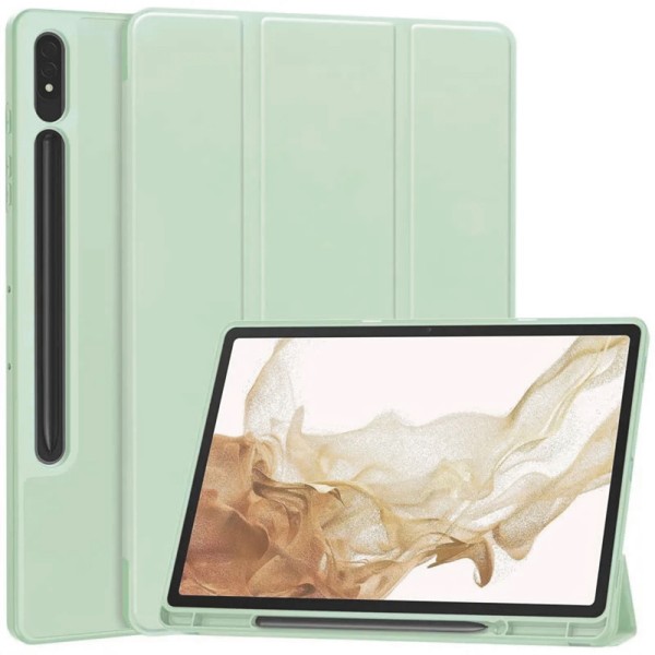 Калъф -Techsuit - Flex Trifold (with Pencil Holder) - Samsung Galaxy Tab S7 Plus / S8 Plus - Matcha Green