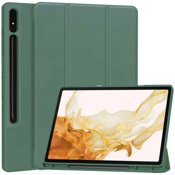 Калъф -Techsuit - Flex Trifold (with Pencil Holder) - Samsung Galaxy Tab S7 Plus / S8 Plus - Green