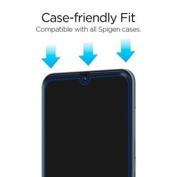 Стъклен протектор SPIGEN Glass FC за Samsung Galaxy A40, Черен