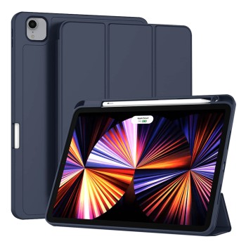 Калъф-Techsuit - Flex Trifold (with Pencil Holder) - iPad Pro 11 (2018 / 2020 / 2021 / 2022) - Dark Blue