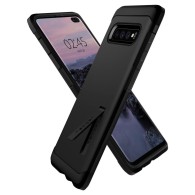 Spigen Tough Armor хибриден кейс с най-висока степен на защита Tech за Samsung Galaxy S10+ Plus, Black