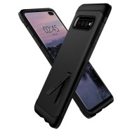 Spigen Tough Armor хибриден кейс с най-висока степен на защита Tech за Samsung Galaxy S10+ Plus, Black