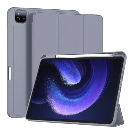 Калъф-Techsuit - Flex Trifold (with Pencil Holder) - Xiaomi Pad 6 / Pad 6 Pro - Purple