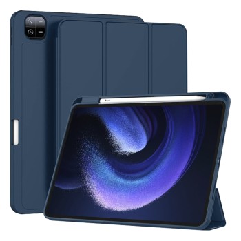 Калъф-Techsuit - Flex Trifold (with Pencil Holder) - Xiaomi Pad 6 / Pad 6 Pro - Dark Blue