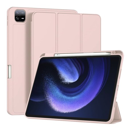 Калъф-Techsuit - Flex Trifold (with Pencil Holder) - Xiaomi Pad 6 / Pad 6 Pro - Pink