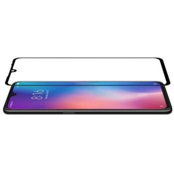 Стъклен протектор SPIGEN Glass FC за Xiaomi Mi9, Черен