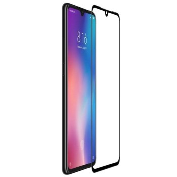 Стъклен протектор SPIGEN Glass FC за Xiaomi Mi9, Черен