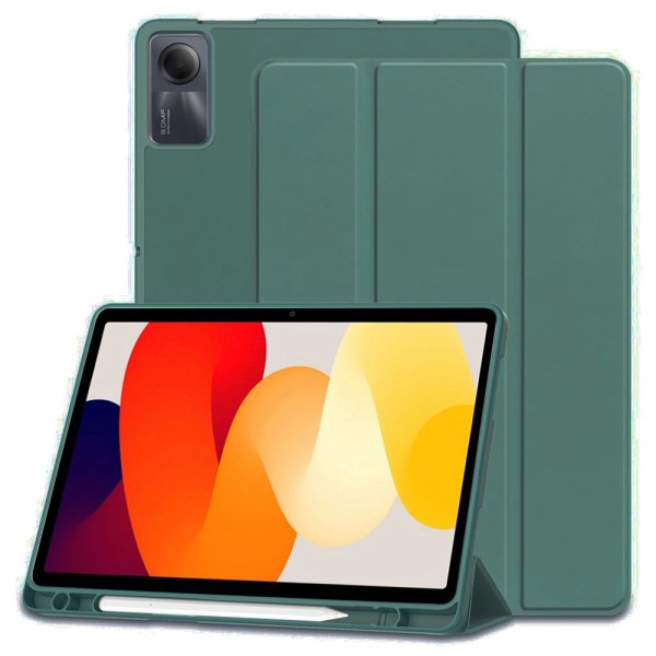 Калъф-Techsuit - Flex Trifold (with Pencil Holder) - Xiaomi Redmi Pad SE - Green