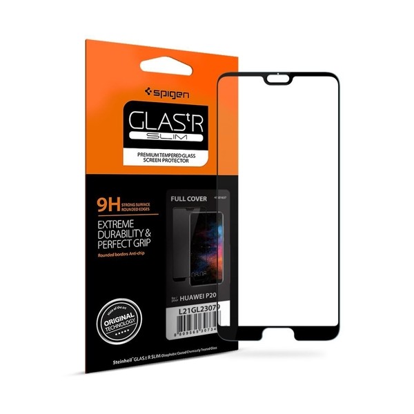 Стъклен протектор SPIGEN Glass FC за Huawei P20 Pro, Черен