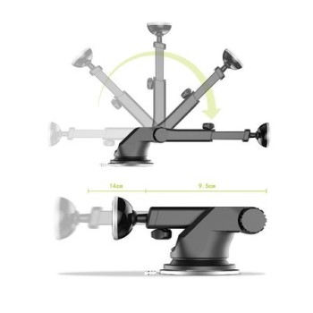 Стойка/поставка за кола Baseus Solid Series Telescopic Magnetic, Сив