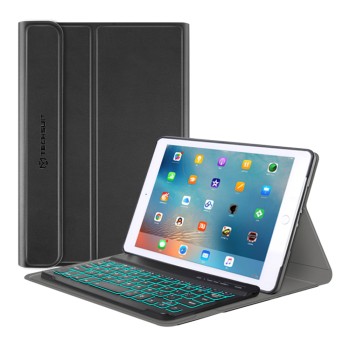 Калъф-Techsuit - CozyTab Case (with RGB Wireless Magnetic Keyboard) - iPad Mini 4 / Mini 5 - Black