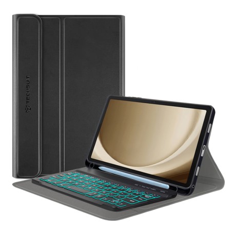 Калъф-Techsuit - CozyTab Case (with Pencil Holder/RGB Wireless Magnetic Keyboard) - Samsung Galaxy Tab A9 - Black