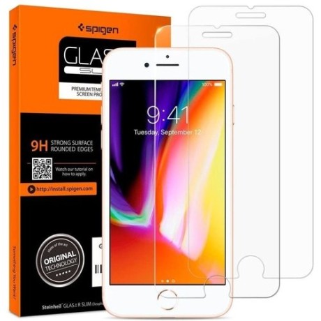 Стъклен протектор SPIGEN Glass TR за iPhone 7/8/SE 2020, 2 Броя